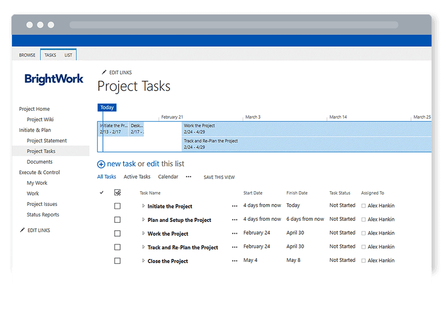 Free Template Task List SharePoint 